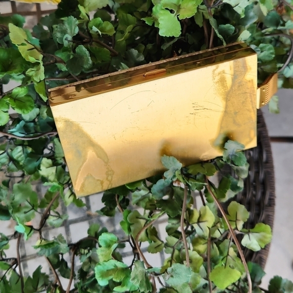 1950s Vintage CONFETTI Lucite COMPACT Carry Triple Vanity Case Clutch - Picture 11 of 16